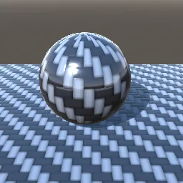 Recorded render of Carbon fibre weave and forged carbon