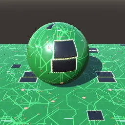 Recorded render of Printed circuit board