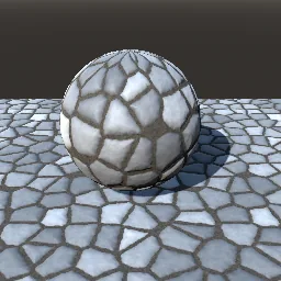 Recorded render of Cobblestone paving from Voronoi cells