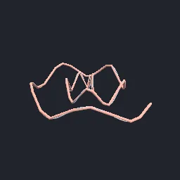 Recorded render of Ramer-Douglas-Peucker polyline simplification