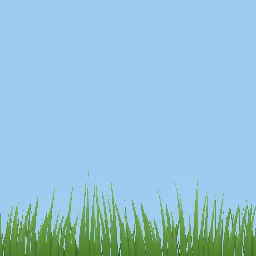 Recorded render of Procedural 2D grass field with wind