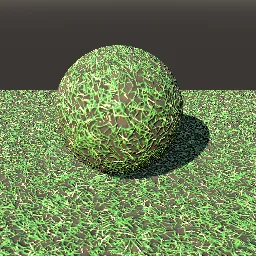 Recorded render of Grass from above