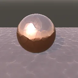 Recorded render of Hand-hammered metal