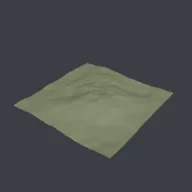 Recorded render of Fractal noise terrain with islands, ridges and terraces