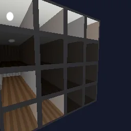 Recorded render of Interior mapping of fake rooms behind windows