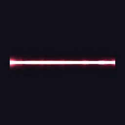 Recorded render of 2D laser beam with core, glow and sparks