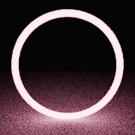 Recorded render of Neon tube material with a glass sheath