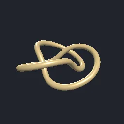 Recorded render of Torus knot tube with parallel-transport frames