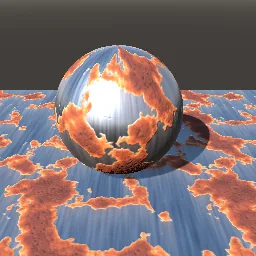 Recorded render of Corroded metal: rust and verdigris