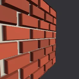 Recorded render of Parallax occlusion mapped procedural bricks