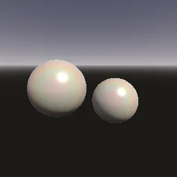 Recorded render of Pearlescent sheen with orient colours