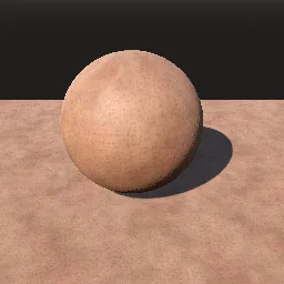Recorded render of Human skin pores and micro-relief