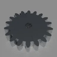 Recorded render of Involute spur gear