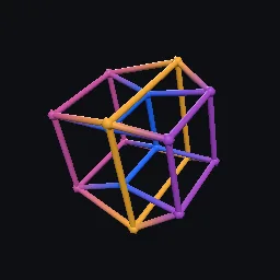 Recorded render of Tesseract from 4-bit vertex labels